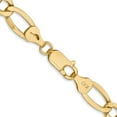 thumbnail image 3 of 14K Yellow Gold Figaro Chain Necklace 20 inch 7.3 mm Semi-Solid with Lobster Clasp, 3 of 4