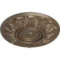 thumbnail image 3 of Ekena Millwork 13"OD x 1 3/8"P Whitman Ceiling Medallion (For Canopies up to 3 3/4"), Hand-Painted Warm Silver, 3 of 5