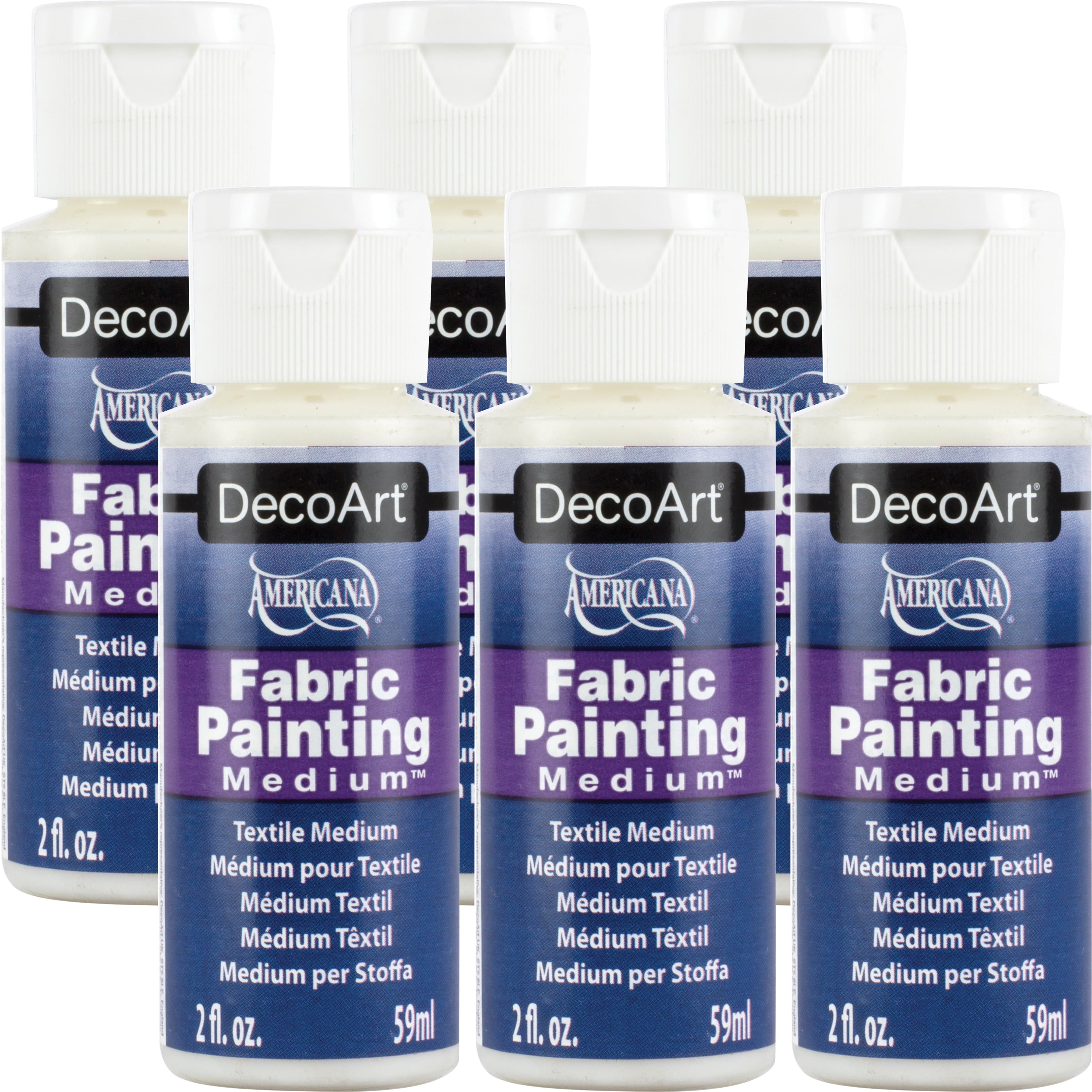 Americana Fabric Painting Medium 2ozMultipack Of 6
