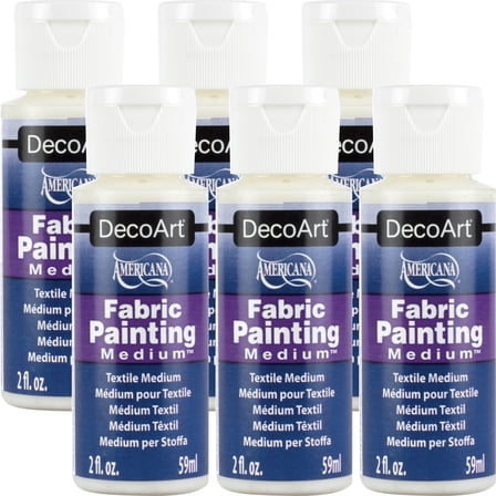 Americana Fabric Painting Medium 2oz-Multipack Of 6