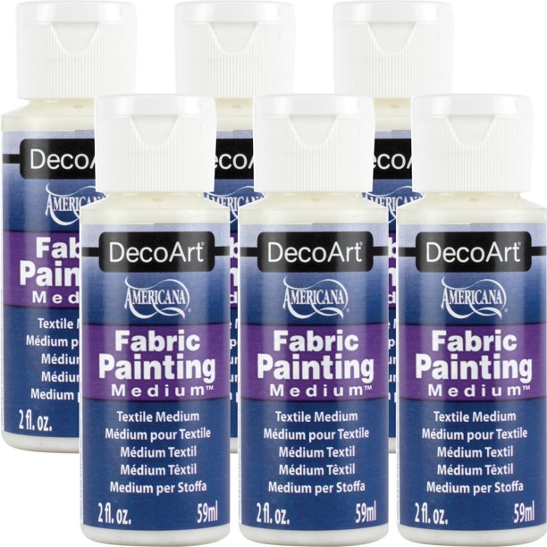 Americana Fabric Painting Medium 2ozMultipack Of 6
