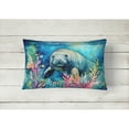 thumbnail image 4 of Manatee Throw Pillow 12 in x 16 in, 4 of 4