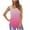 Pink, variant on Tank Tops for Women Plus Size Sleeveless Round-Neck Solid Loose Pullover T-shirt Light Blue L
