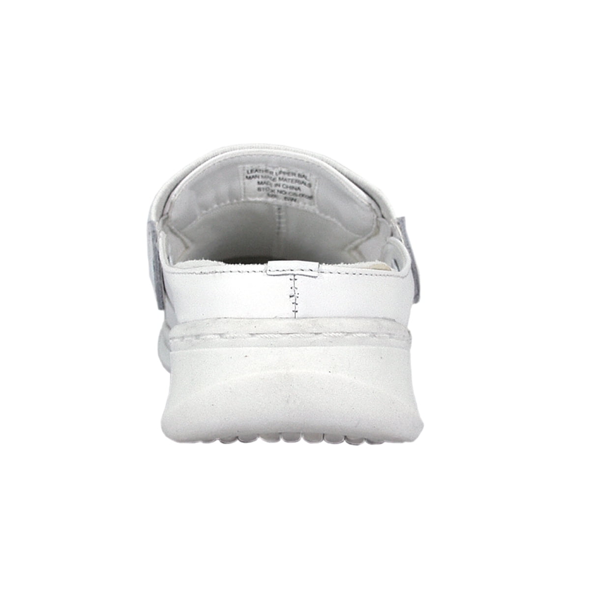 24 HOUR COMFORT Clara Wide Width Professional Sleek Clog WHITE 7