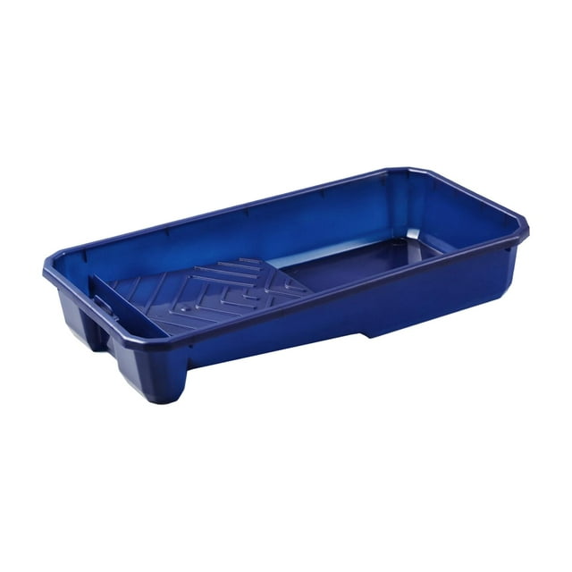 Bandeja para rodillos de pintura, suministros para pintar, herramientas manuales, bricolaje, ligera, lavable, pintura Azul 30x15x5cm