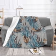 thumbnail image 2 of XMXT Flannel Throw Blanket for Couch, Lotus Pond Duck Pattern Bed Sofa Decor Blankets for Home Bedroom, 50 x 40 inches, 2 of 9