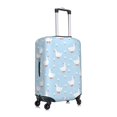 thumbnail image 3 of Daiia Goose White Flowers Luggage Cover, Thickened Washable Travel Luggage Covers, Elastic Unique Baggage Covers for 18-20 inch Luggage-Large, 3 of 9