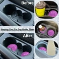 thumbnail image 4 of Syenll 4 Pack Car Cup Holder Coaster, 2.75 inch Universal Cup Holders, Non-Slip Car Accessories Interior Sets, Pink, 4 of 9
