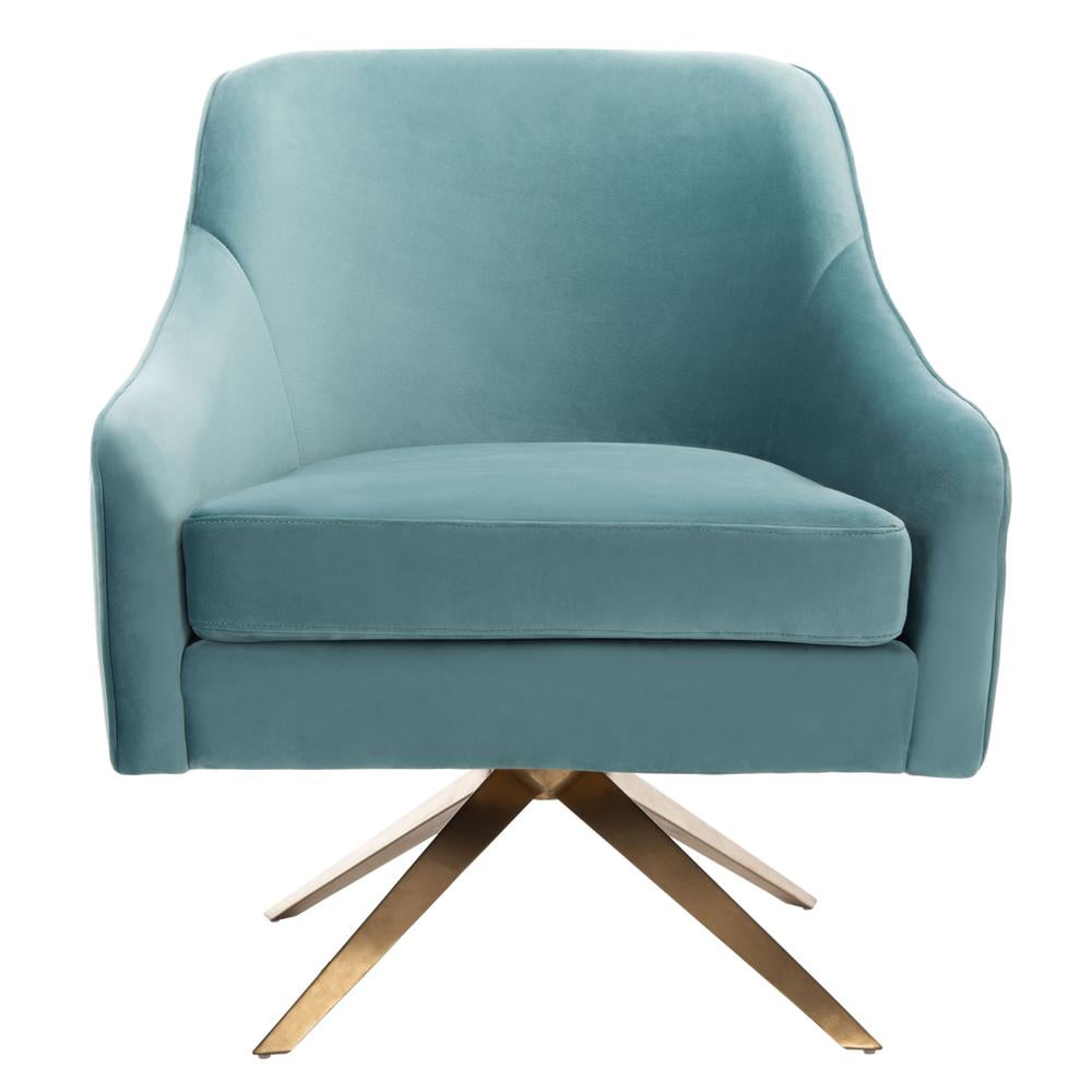 Leyla Channeled Velvet Accent Chair, Seafoam - Walmart.com - Walmart.com