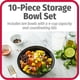 thumbnail image 2 of Recipiente de almacenamiento de alimentos GoodCook Meal Prep, juego de 10 unidades, sin BPA, 2 of 6