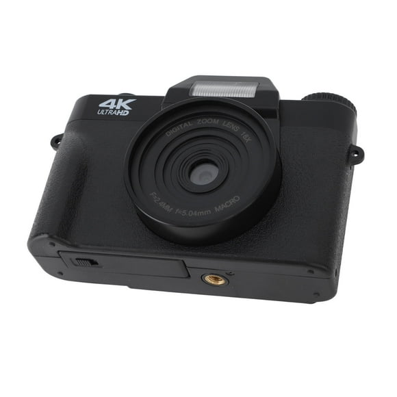 Cámara Portátil de Vije, Función de Cámara Web de Enfocque Autico Antike Shake 4K Cámara Digital Digital 16x de 3.0 Pulgadas Con Soporte de Zapato Frío para