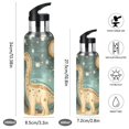 thumbnail image 2 of Yayeee 20oz Insulated Water Bottle Double Wall Stainless Steel with Flip Straw Lid, Dinosaur with Stars, 2 of 7