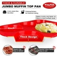 thumbnail image 2 of Premium Silicone Muffin Top Pan, Non-Stick Muffin Top Baking Pan, Prefect for Baking Cake, Corn Bread, Muffin Top and More, Food Grade and BPA Free (2-PK Silicone Muffin Top Pan), 2 of 17