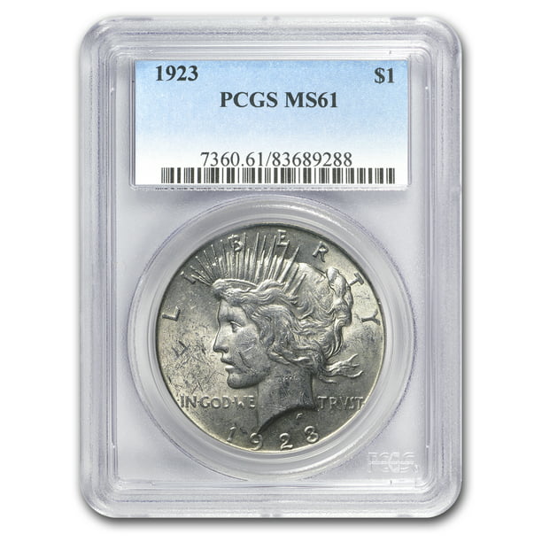 1923 Peace Dollar MS-61 PCGS (VAM-1A, Whisker Jaw, Top-50 