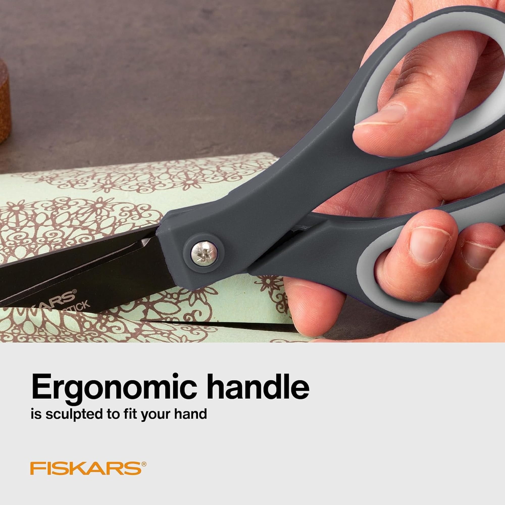 Fiskars Non-Stick Titanium Soft Grip Scissors