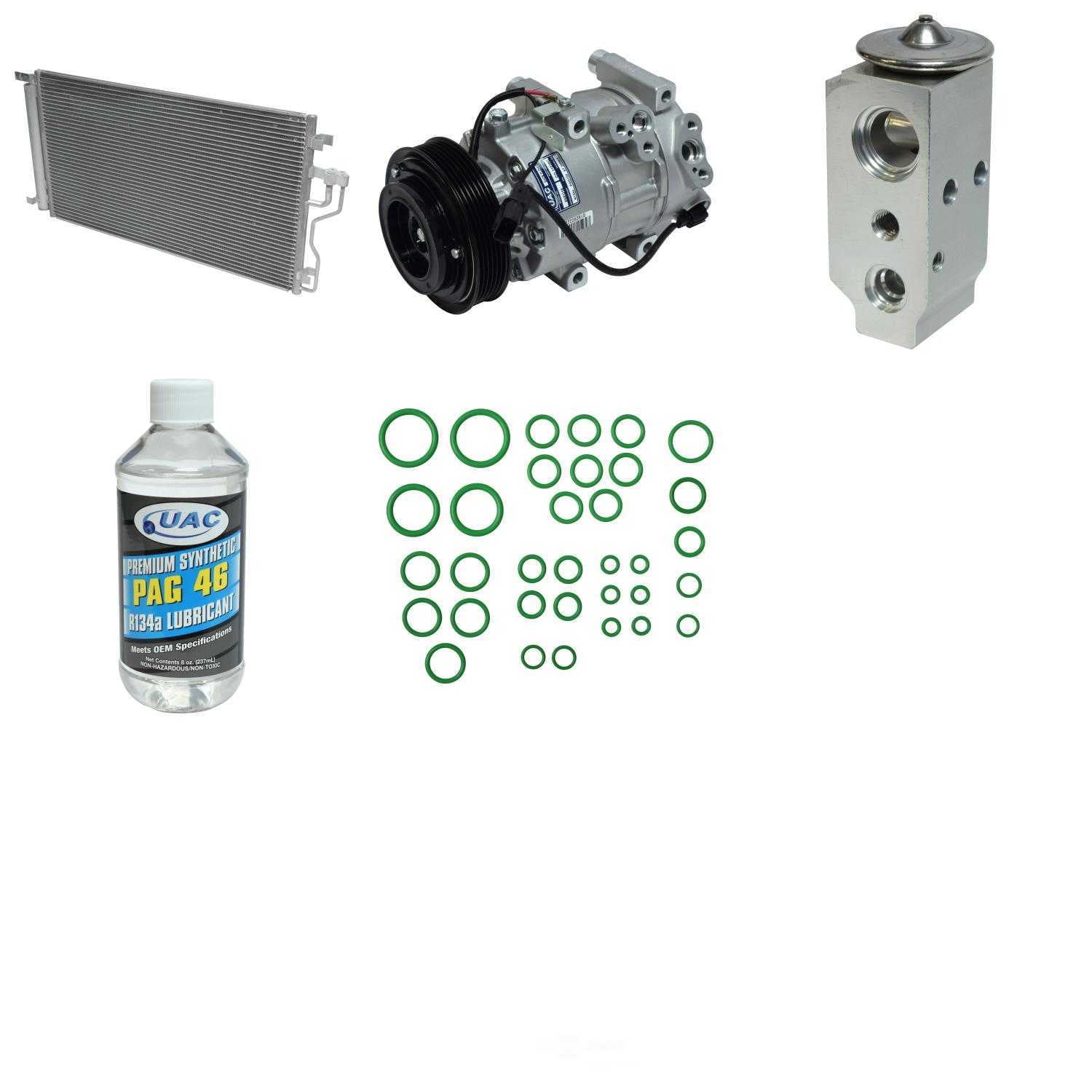 Uac Kt 1301A A/C Compressor And Component Kit Fits select: 2013-2016 KIA SPORTAGE LX, 2011-2013 HYUNDAI TUCSON GLS/LIMITED