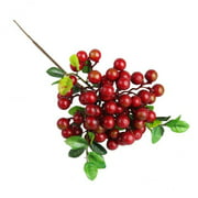 6X Artificial Plant Fruits Berries Branch Wedding