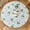 Flowers, variant on Round Elastic Edged Vinyl Tablecloth with Flannel Backing \u2013 Waterproof Oil-Proof PVC Fitted Table Cloth Plastic Cover (Fits Tables up to 40" - 44" Diameter)