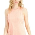 thumbnail image 2 of ID Ideology Womens Essentials Heathered Keyhole Back Tank Top Peach Echo 2XL, 2 of 3