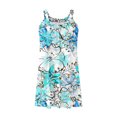 thumbnail image 5 of Erwazi Beach Cover Up Dresses for Women Summer Sleeveless Tank Dress Pleated Floral T Shirt Dress Casual Mini Dress Sundress, 5 of 6