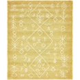 thumbnail image 1 of Unique Loom Tapis Design Rabat Shag Nomade 8' x 10' Rectangle Jaune/ivoire, 1 of 1