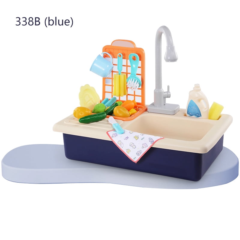 Kids Kitchen Sink Toy Sink Dishwashing Simulation Dishwasher Kitchen