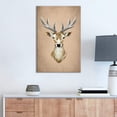 thumbnail image 2 of wall26 - Canvas Wall Art - Watercolor Style Deer with Antlers - Giclee Print Gallery Wrap Modern Home Art Ready to Hang - 24x36 inches, 2 of 3