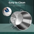 thumbnail image 4 of Miumaeov 5.5 Gal 304 Stainless Steel Airtight Container with Lid, Metal Bucket for Dog Food Bird Seed Storage, Rodent Proof Canister for Kitchen(21L), 4 of 9