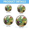 thumbnail image 6 of Stained Glass Window Hanging, White Green Cactus Suncatcher Diamond Glass Panel Hangings Sun Catchers Decor for Birthday for Women, Men, Wife, Aunt, and Mom, Stained Glass, 6 of 6
