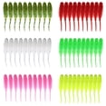 thumbnail image 4 of BIBABLYKE 10pcs Fishing Lure Tiny Worm Baits 35mm 0.25g Mini Needle Tail Soft Baits Simulation Lures Silicone Artificial Baits, 4 of 6