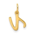 thumbnail image 3 of Auriga 925 Sterling Silver Gold-tone Letter N Initial Charm for Women(L- 14.93mm, W- 6.45mm), 3 of 6