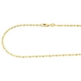 thumbnail image 3 of 10K Yellow Gold 2MM Beaded Typhoon Moon Cut Italian Chain Necklace 18 Inch, 3 of 5