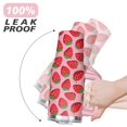 thumbnail image 6 of 40oz Cute Red Strawberry Stainless Steel Flip Straw Tumbler Spill Proof Travel Cup Double Wall Vacuum Insulated Coffee Mug with Top Handle, 6 of 6