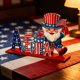 thumbnail image 4 of Independence Day Decorations Wooden Ornaments Table Top Ornaments Holiday Party Decorations Handcrafted Ornaments, 4 of 6