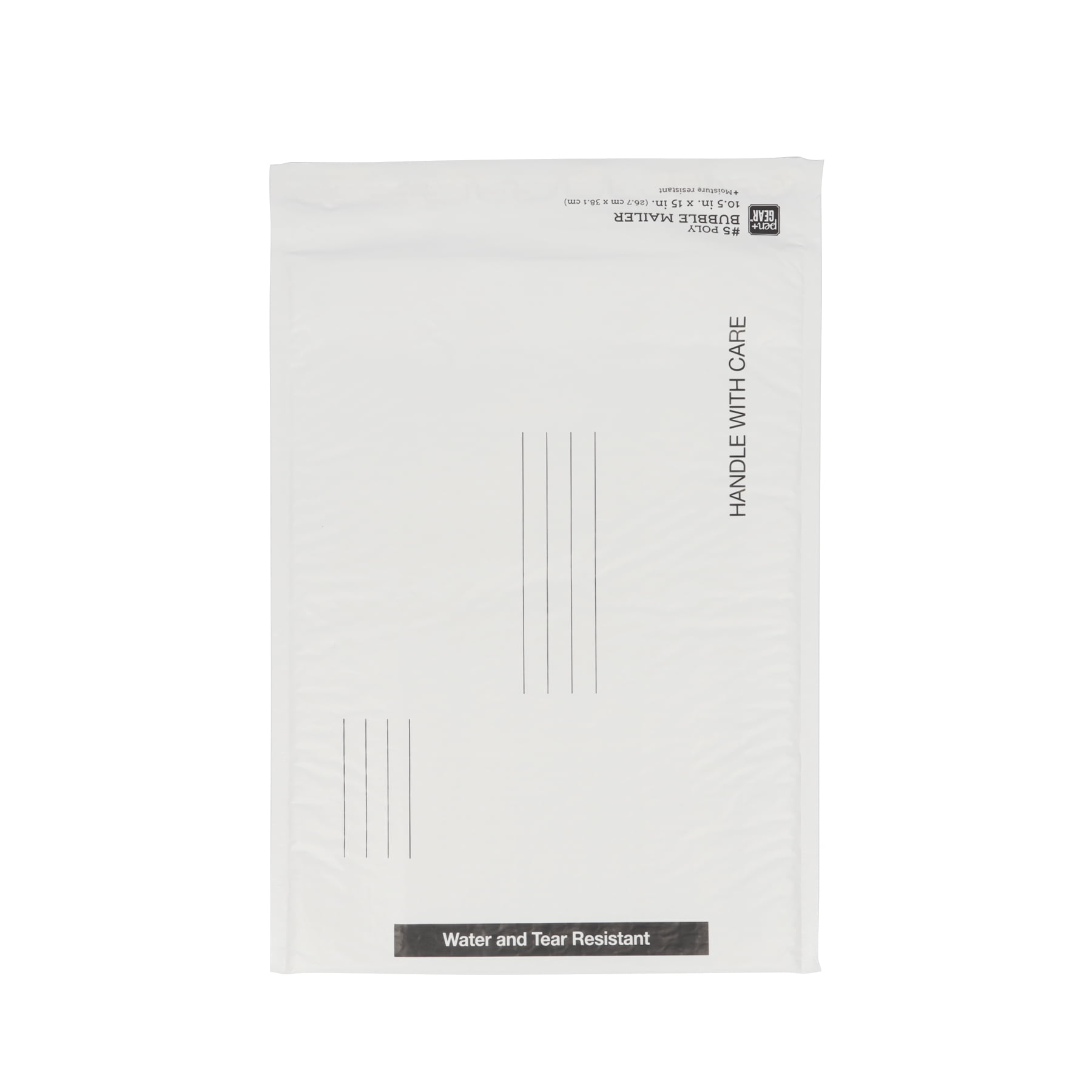 Pen+Gear White Poly Bubble Mailer, 10.5' x 15' (#5), Peel and Seal, 1 Count