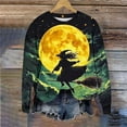 thumbnail image 2 of aohooy Women Halloween Sweatshirts 2025 Crewneck Casual Long Sleeve Fall Sweatshirts Lightweight Pullover Tops Graphic Cute Sweater Multicolor,S, 2 of 6