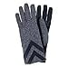 thumbnail image 3 of Isotoner Women' SmartDri Smartouch 3 Button Length Spandex Chevron Gloves - A30660 (Black Heather, L/XL), 3 of 4