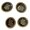 Style 5, variant on Yammee 4 Pcs Alloy Buttons Jackets Pants Buttons Sewing Buttons Uniform Buttons