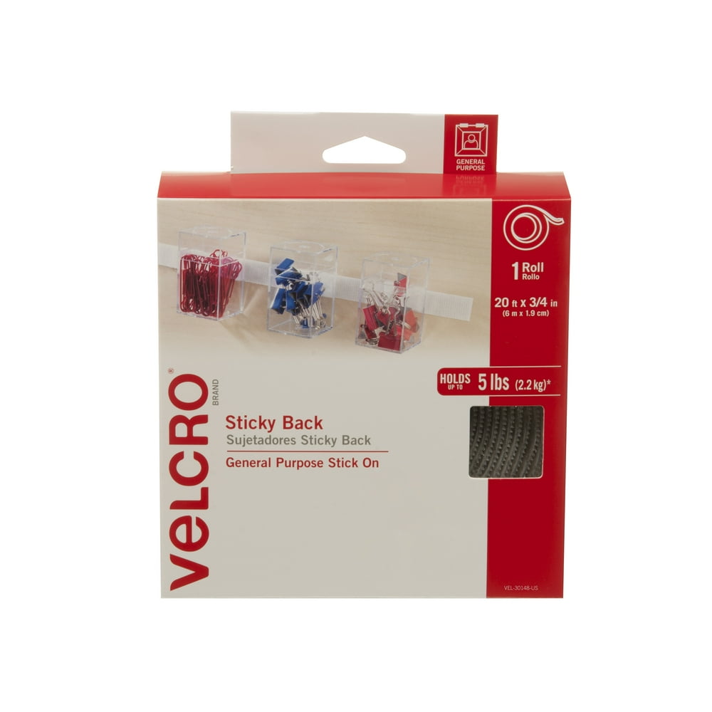 VELCRO Brand Sticky Back Hook and Loop Fasteners Peel and Stick