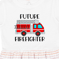 thumbnail image 4 of Inktastic Future Firefighter Red Fire Truck Engine Girls Toddler Dress, 4 of 5