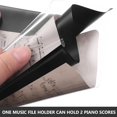thumbnail image 2 of Carpeta de Música de PVC Impermeable de Doble Cara con 18 Hojas Abatibles para Partituras (Doble Cara), 2 of 5