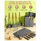 thumbnail image 3 of Utensilios De Cocina Silicona Juego De Cuchillo 19 Set Color Gris, 3 of 4