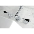 thumbnail image 4 of Kingston Brass KS1021PKL Duchess Two-Handle Wall Mount Roman Tub Faucet, Polished Chrome, 4 of 8