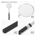 thumbnail image 3 of IFANLANDOR Inspection Mirrors Silver Ergonomic Design for Car Maintenance 1Pcs, 3 of 8