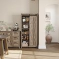 LINSY Farmhouse Storage 65" Tall Kitchen Pantry with