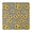 Boho Sun, variant on Golden Sunflower Pattern Fitted Table Cover - Soft Scratch-Resistant Square Cloth (36x36 Inches)