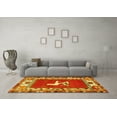 thumbnail image 3 of Ahgly Company Machine Washable Indoor Rectangle Persian Yellow Traditional Area Rugs, 8' x 12', 3 of 4