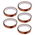 thumbnail image 4 of 5Pcs High Temperature Tape Thermal Tape Tea Color Insulating Adhesive Tape Set Thermal Tape Heat Transfer Tape, 4 of 8