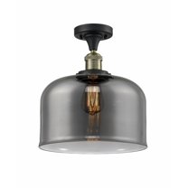 Innovations Lighting - Bell - 1 Light Semi-Flush Mount In Industrial Style-12