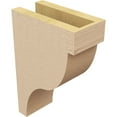 thumbnail image 5 of 4"W x 8"D x 12"H Classic Garner Rough Cedar Woodgrain TimberThane Corbel, Primed Tan, 5 of 6
